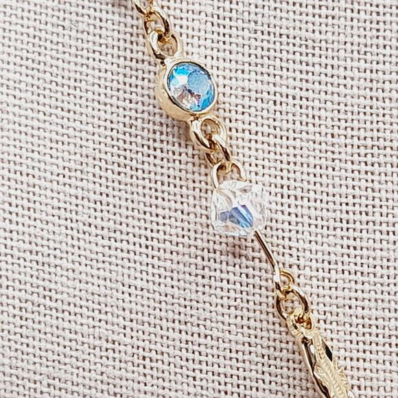 Kirk’s Folly Long Necklace 28" Removable Heart Locket Pendant Dragonfly - Picture 4 of 12